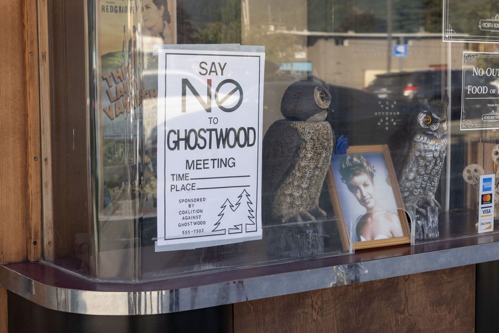 Say No to Ghostwood sign