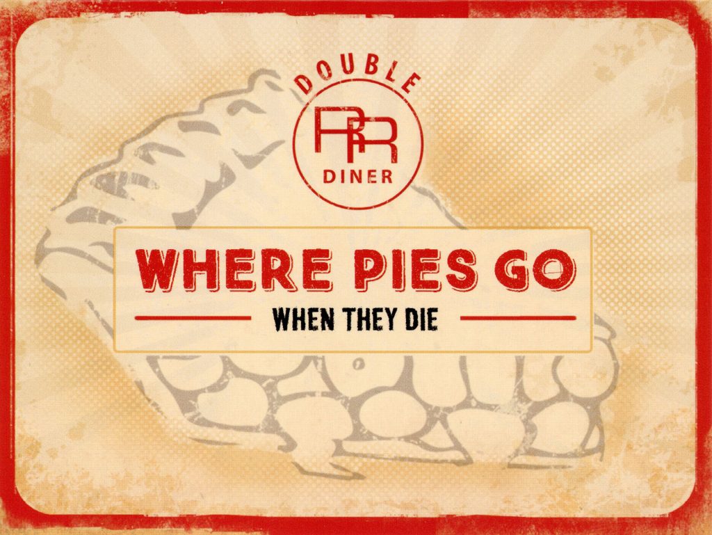 Where Pies Go When they die greeting card artwork