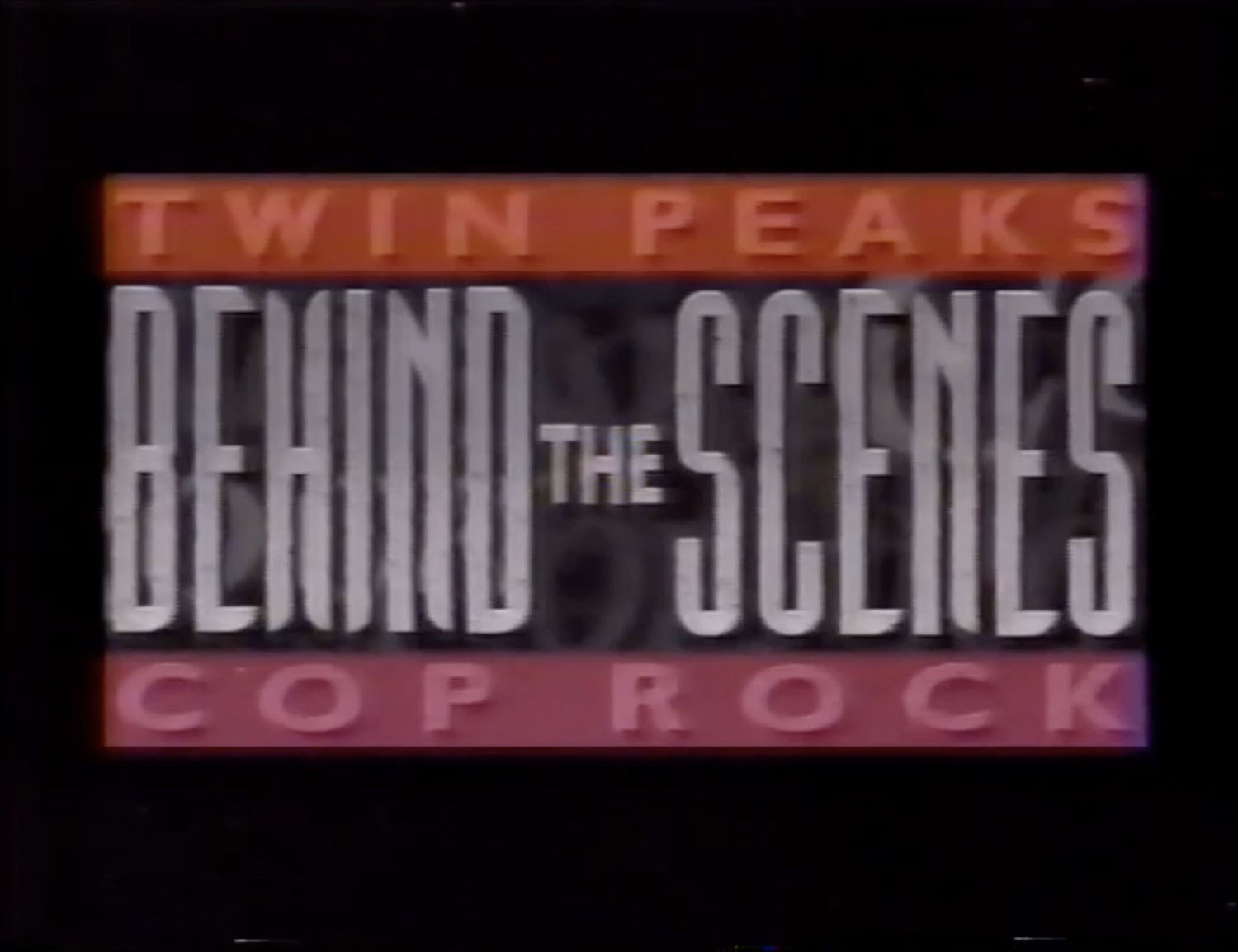 Behind the Scenes Twin Peaks Cop Rock logo