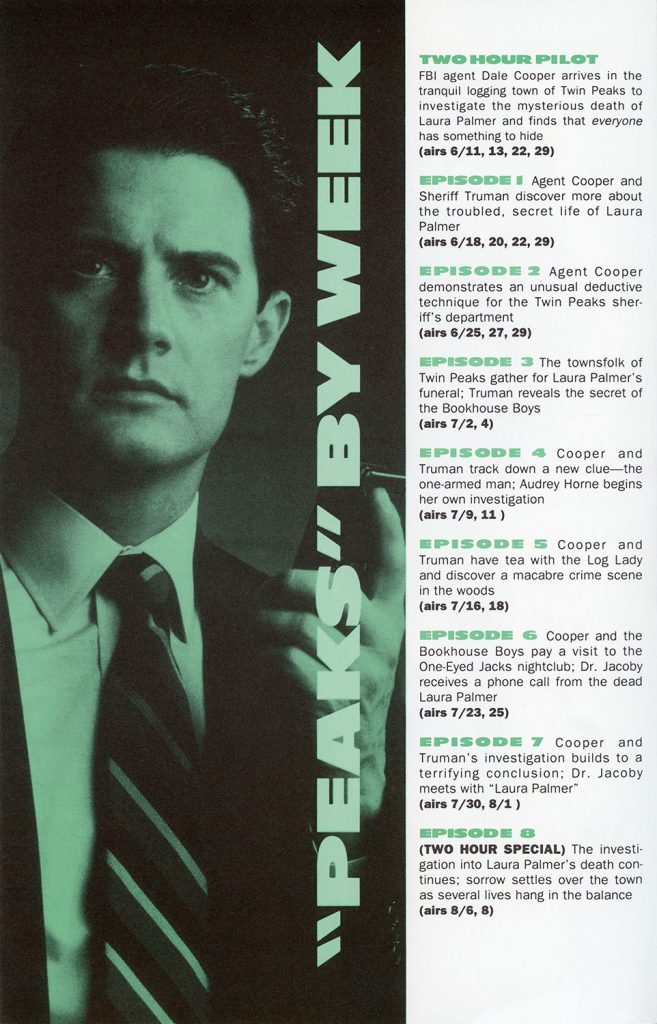 Agent Cooper with television listings