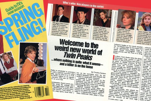 Header image with cover and article from TV Guide