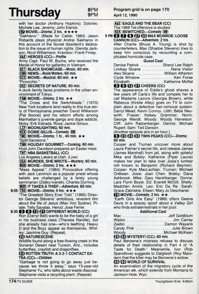 TV Guide, April 7, 1990 Synopsis