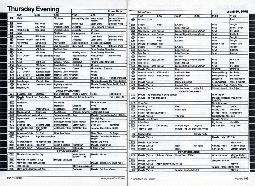 TV Guide Television listings