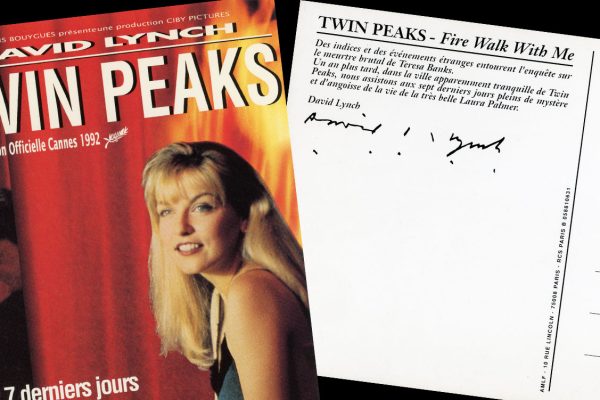 Front and back of Twin Peaks: Fire Walk With Me postcard