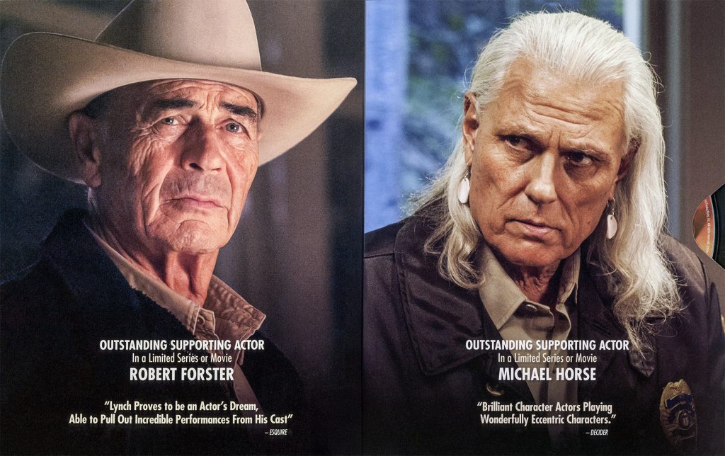 Robert Forester as Sheriff Frank Truman and Michael Horse as Deputy Hawk