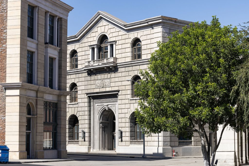 Bank building exterior on Universal Studios Hollywood Studio Tour