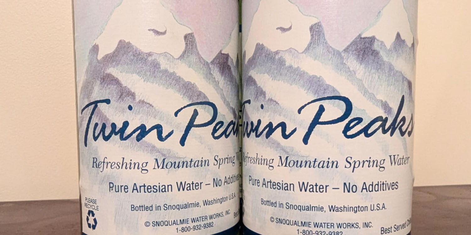 Twin Peaks Water Bottle Labels