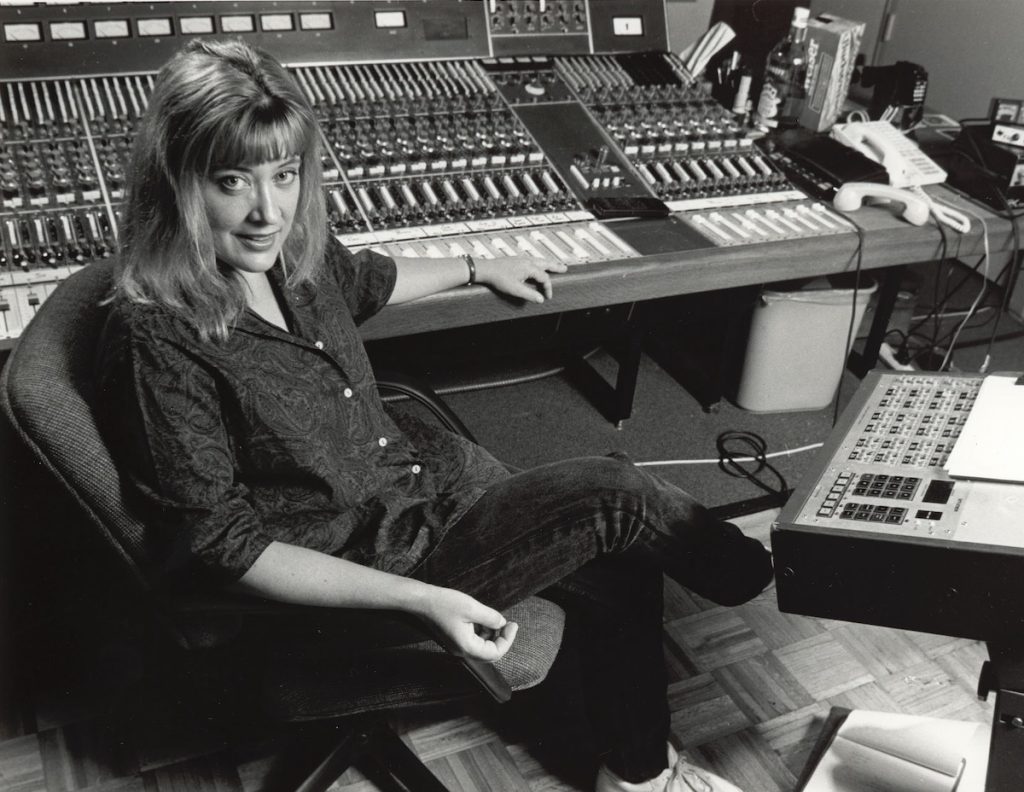 Slyvia Massey at mixing board