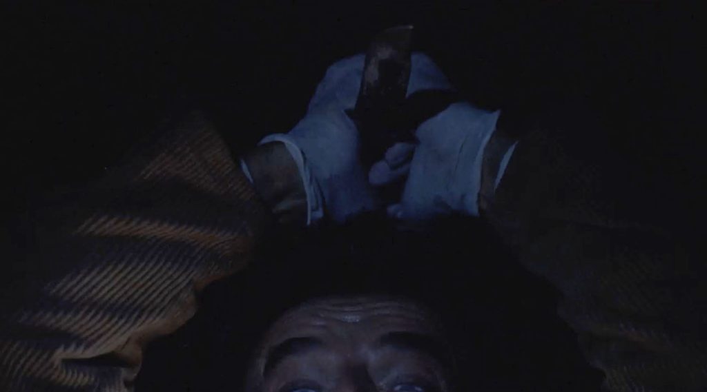 Leland Palmer stabbing with a knife