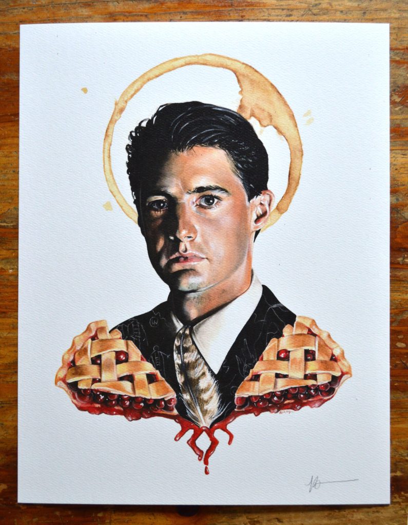 Artwork featuring Special Agent Dale Cooper