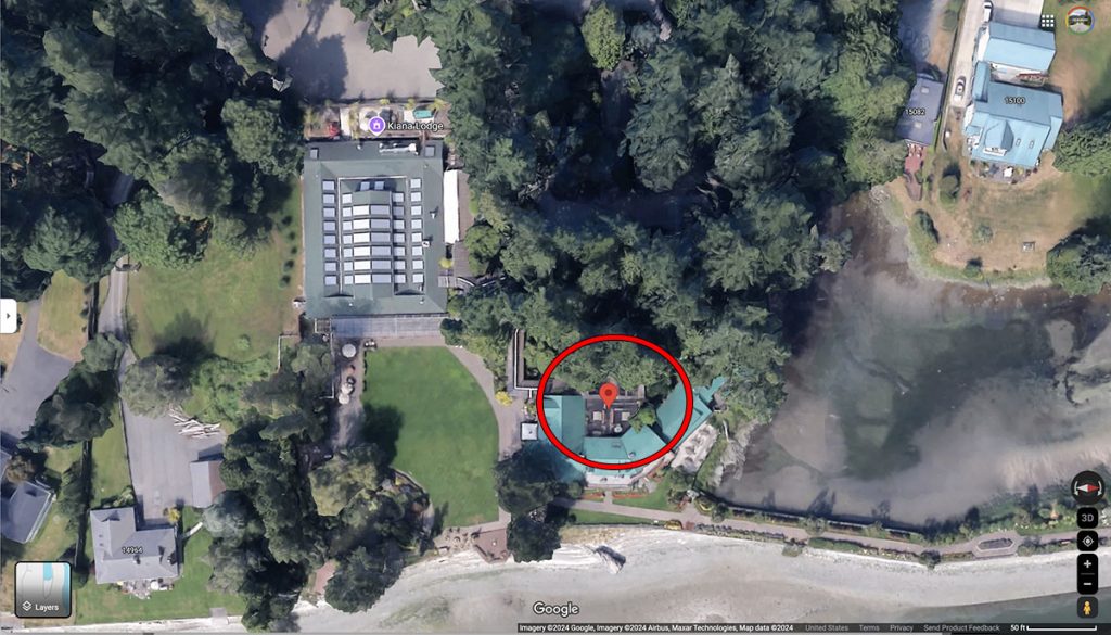 Aerial View of Kiana Lodge