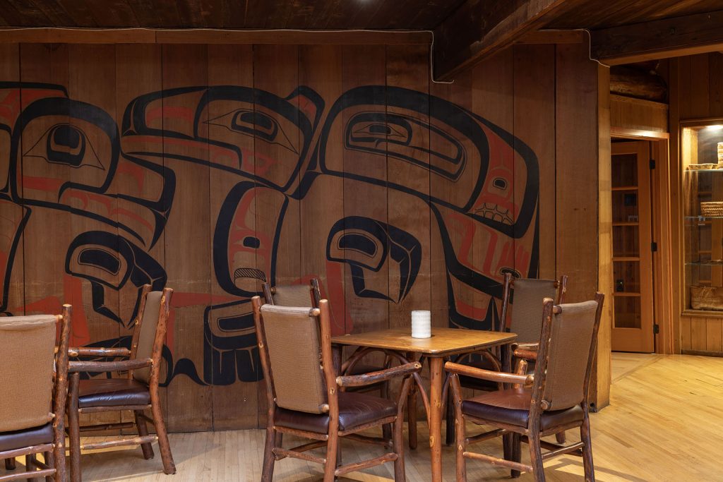 Lobby of Kiana Lodge with Tables and chairs