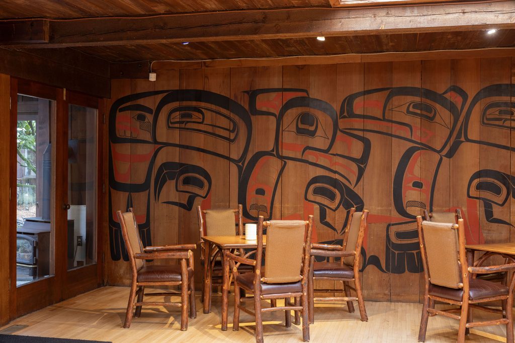 Lobby of Kiana Lodge with Tables and chairs