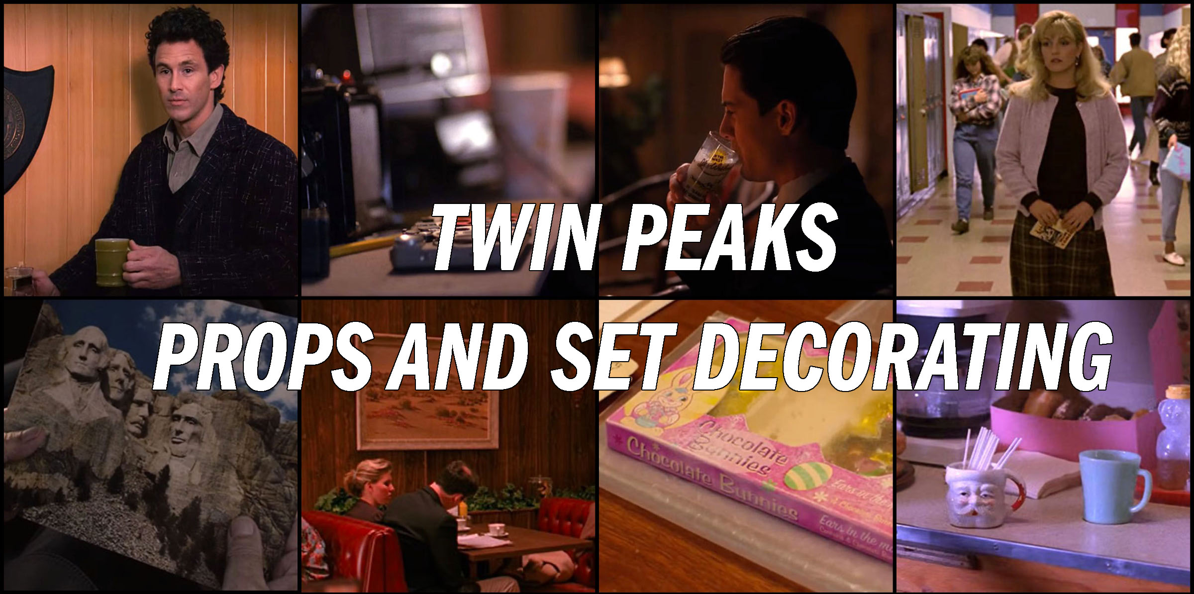 Twin Peaks Props and Set Decorating image with square photos of props