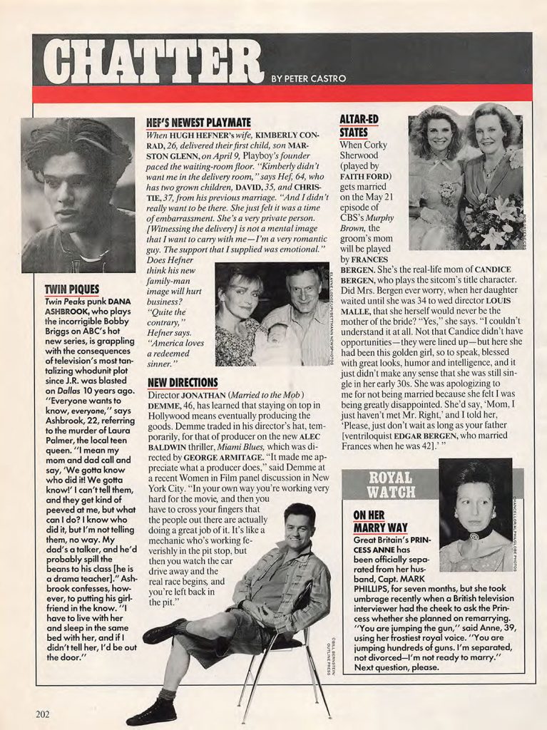 People Magazine article with Dana Ashbrook