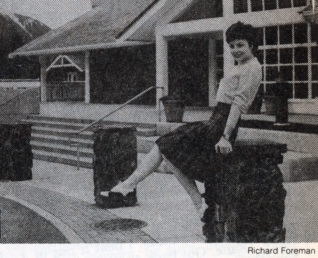 Audrey Horne sitting on bollard