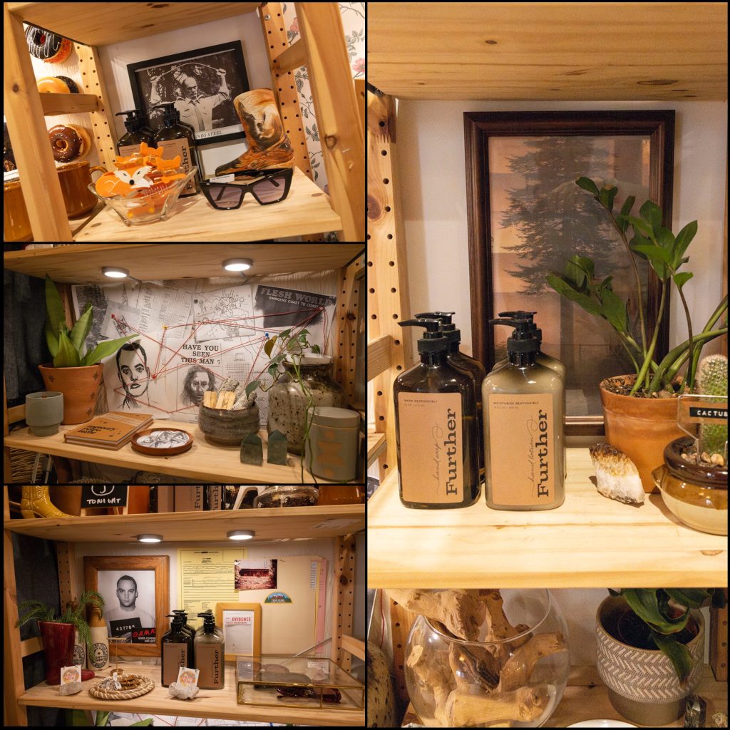 Image collage of merchandise display