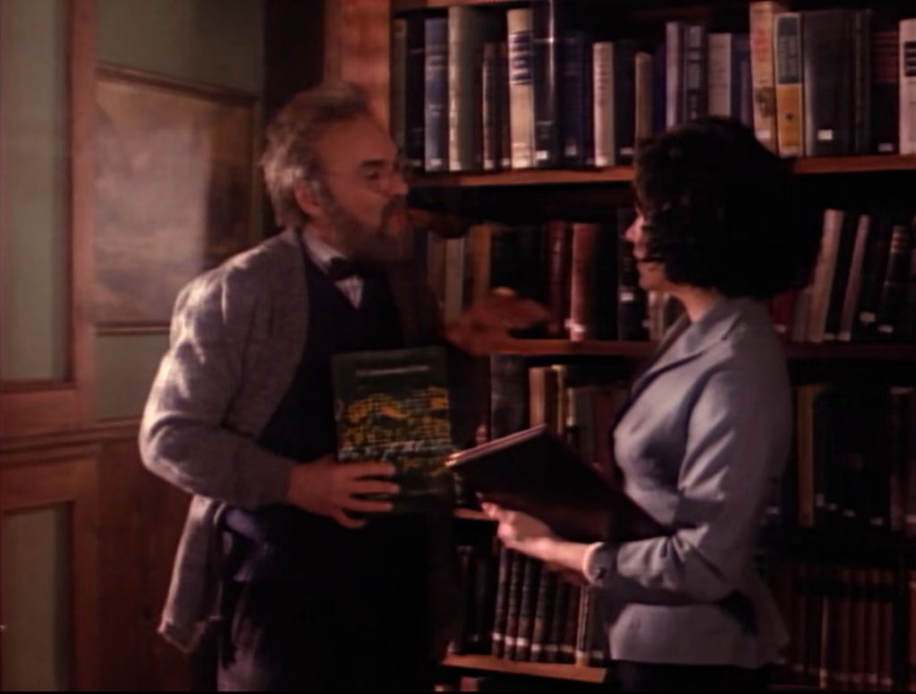 Audrey Horne meets Edward Perkins at the Twin Peaks City Library