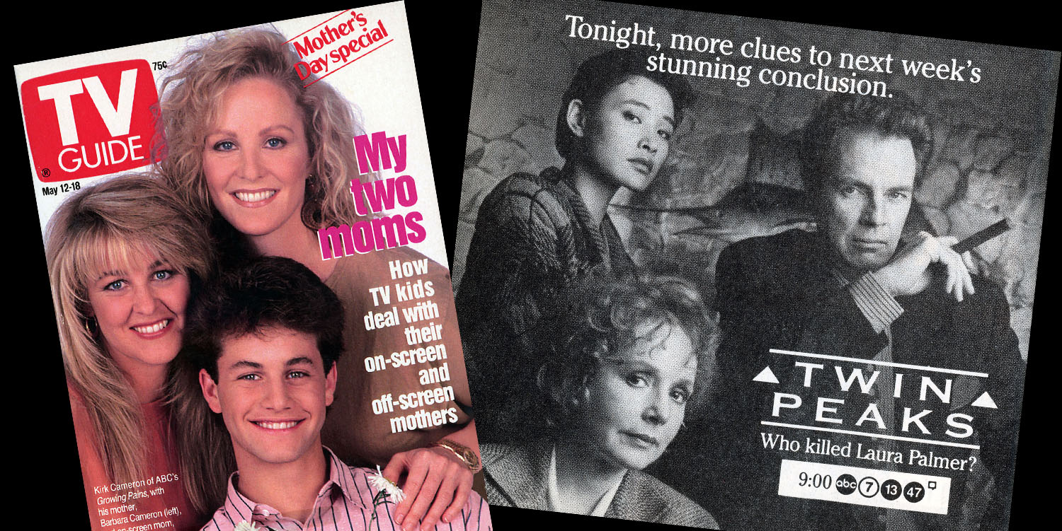 Cover of TV Guide and Twin Peaks advertisement