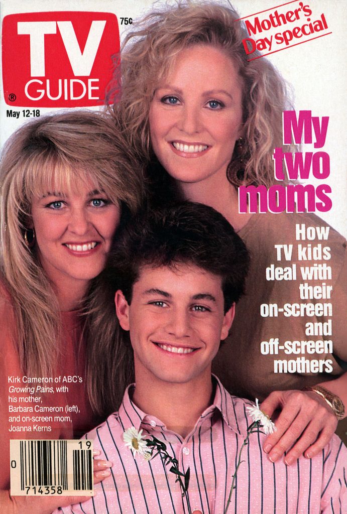 Cover of TV Guide with two women and a boy