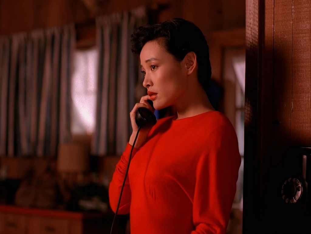 Josie Packard on the telephone