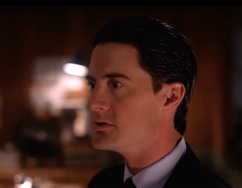 Close up of Agent Cooper