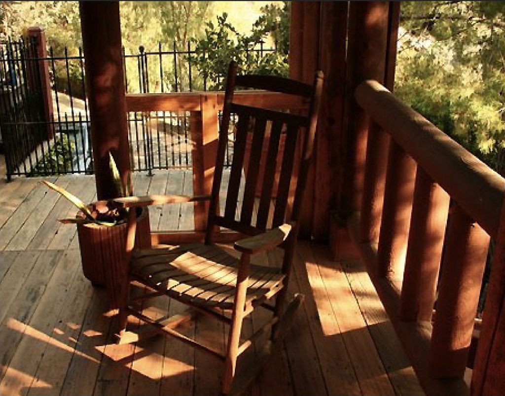 Chair on porch