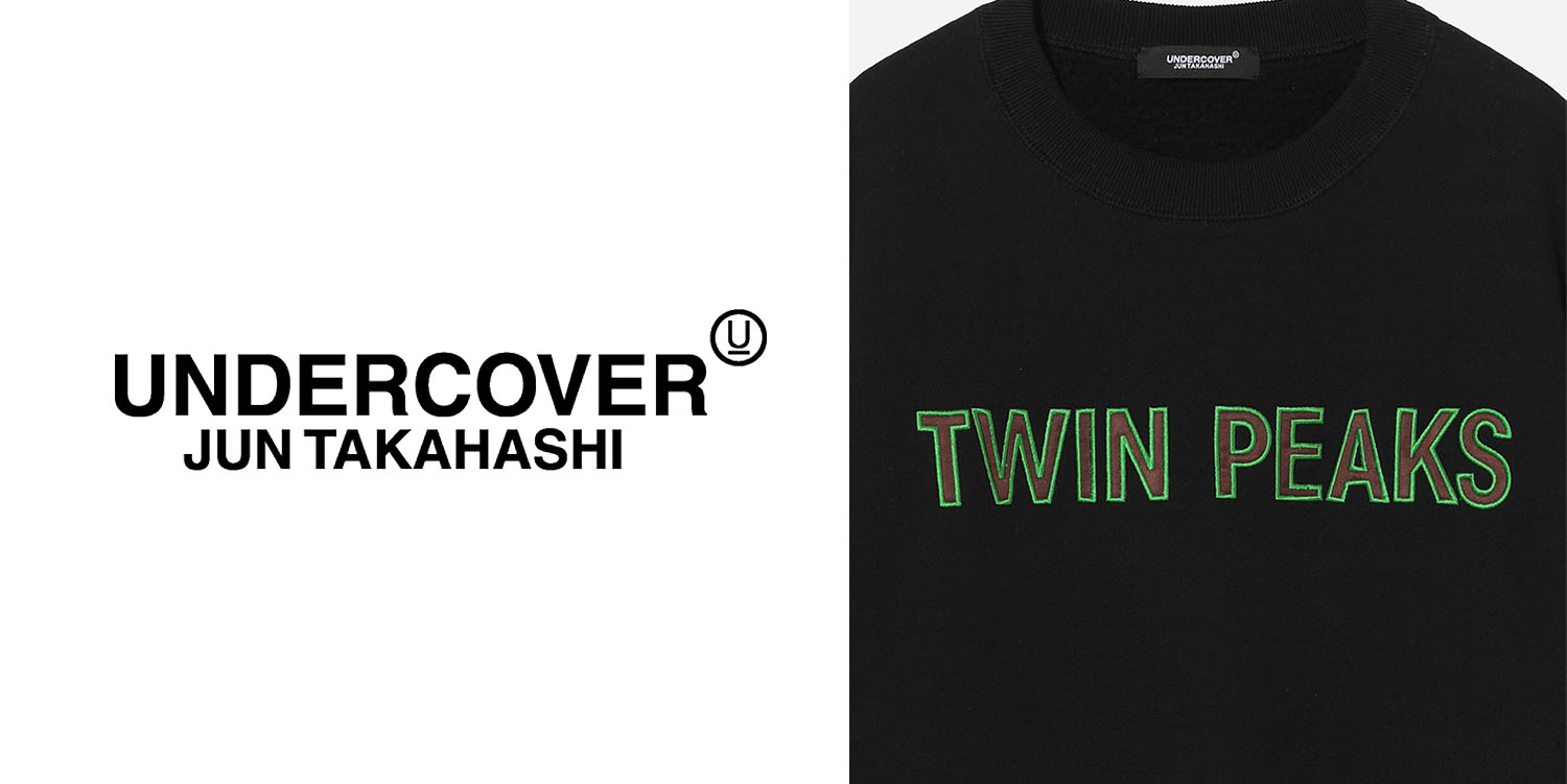 Undercover logo with black Twin Peaks logo sweatshirt