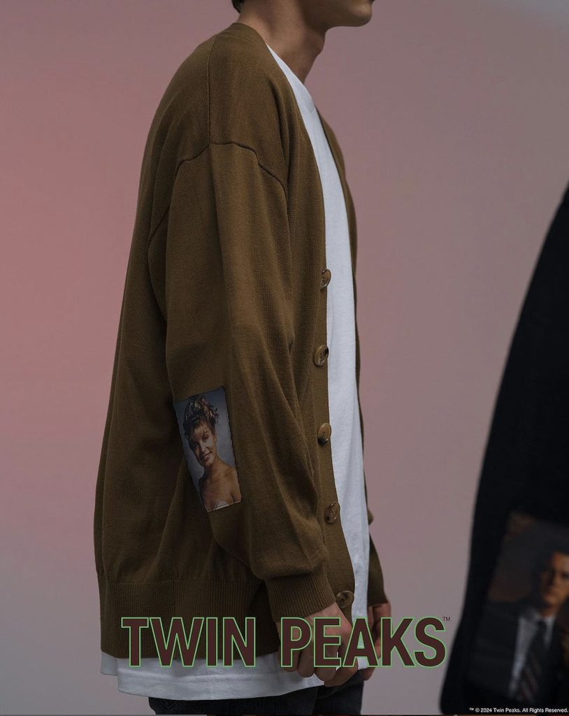 Models wearing Twin Peaks-themed apparel by Undercover