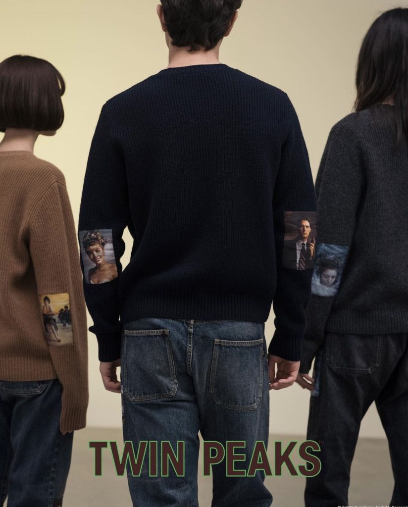 Models wearing Twin Peaks-themed apparel by Undercover