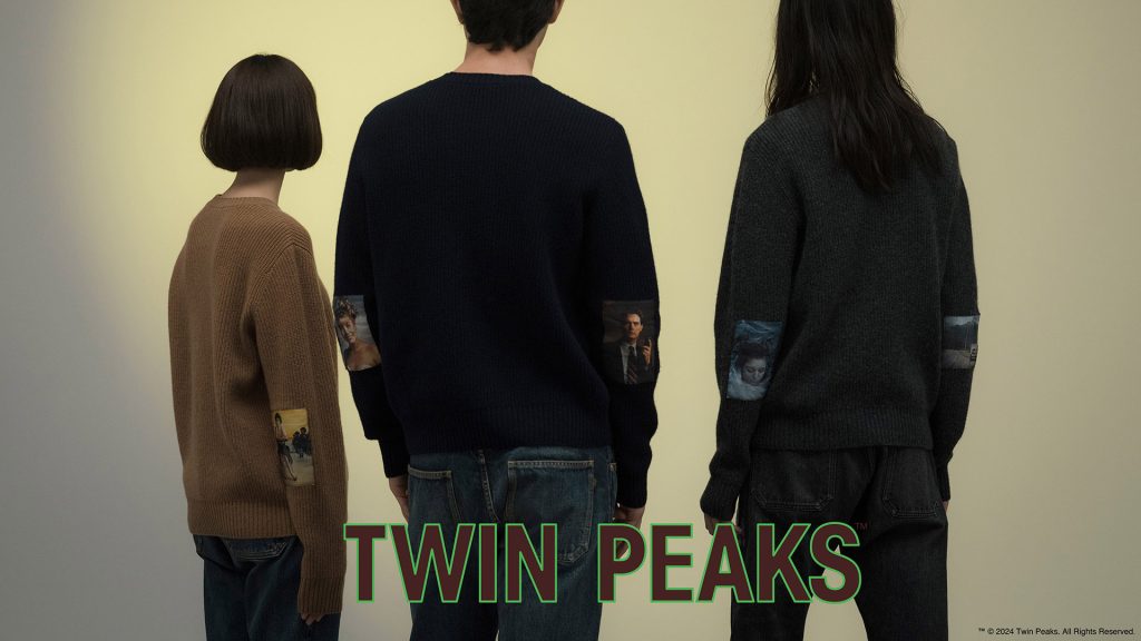 Models wearing Twin Peaks-themed apparel created by Undercover