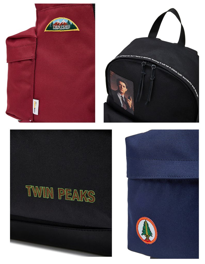 Backpack details from "Wonderful and Strange" Twin Peaks Collection by Undercover