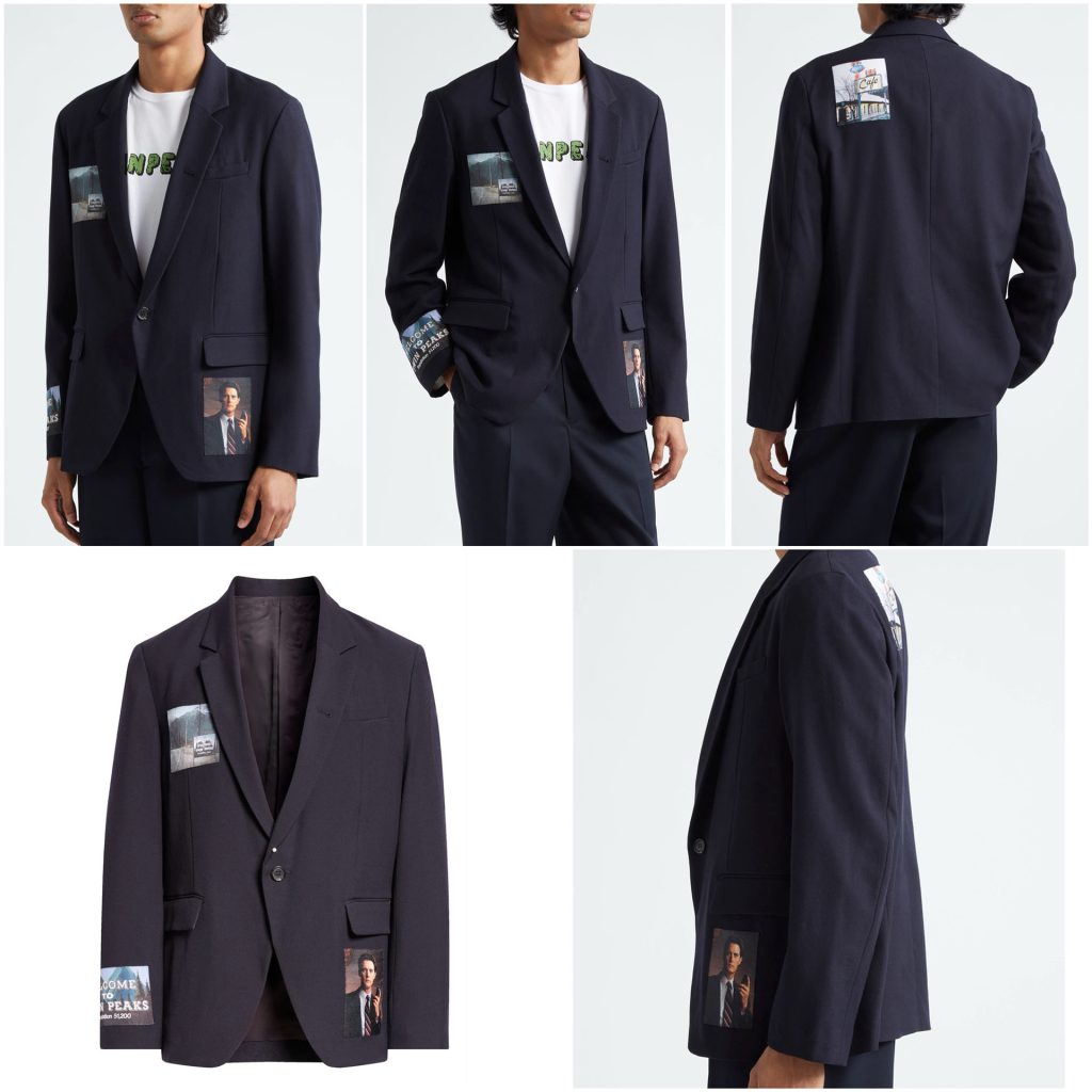 Image collage of Twin Peaks Wool Blazer by Undercover at Nordstrom