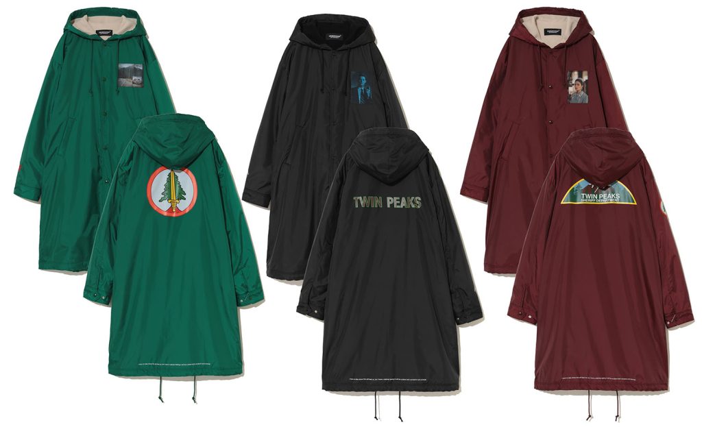 Rain jackets from "Wonderful and Strange" Twin Peaks Collection by Undercover