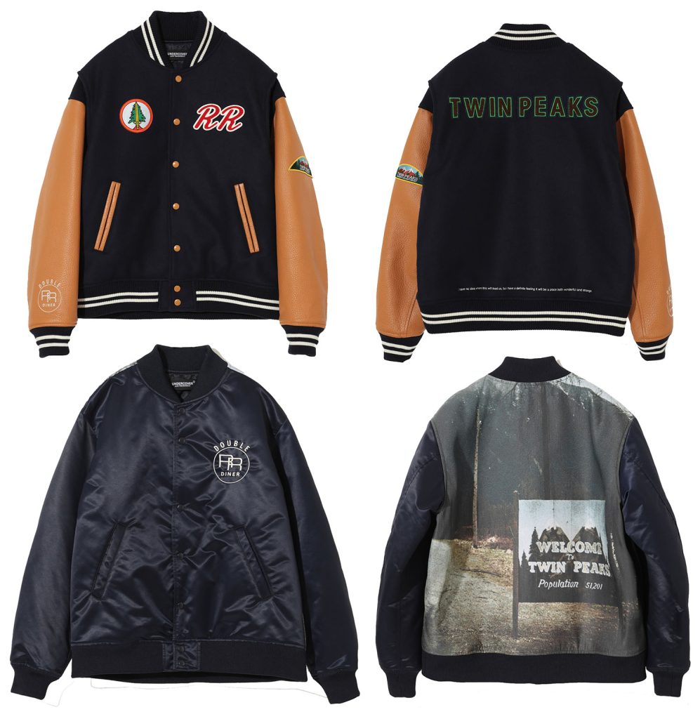 Stadium jackets from "Wonderful and Strange" Twin Peaks Collection by Undercover