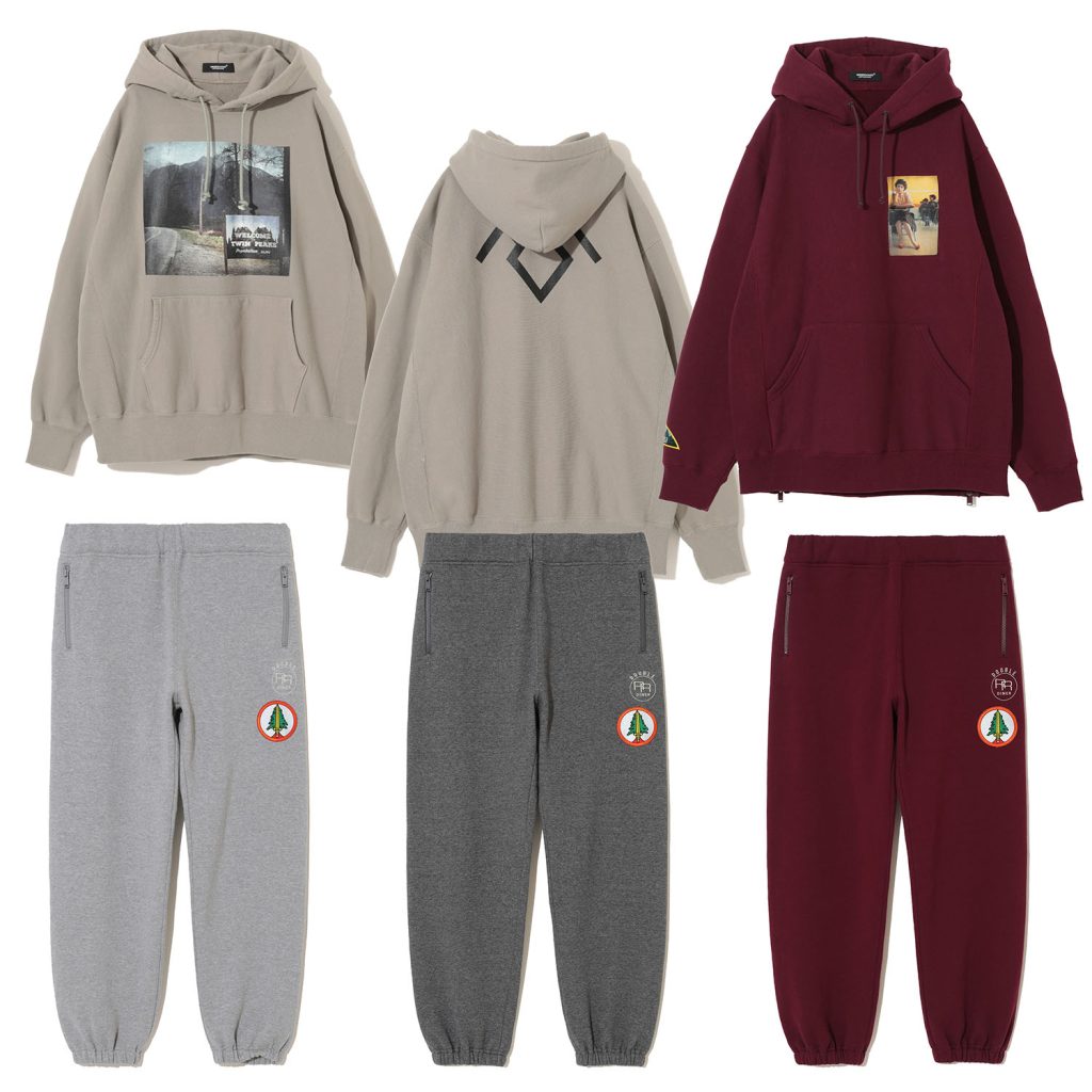 Hoodies and sweatpants from "Wonderful and Strange" Twin Peaks Collection by Undercover