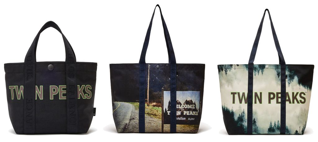 Tote Bags from "Wonderful and Strange" Twin Peaks Collection by Undercover