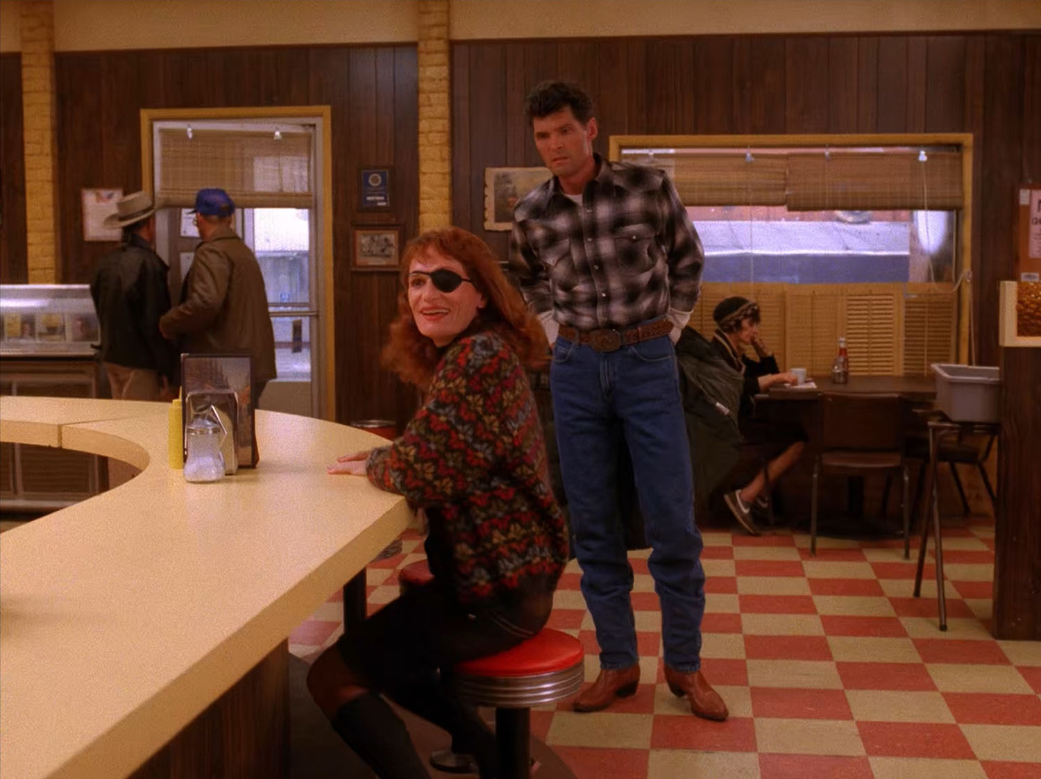 Big Ed and Nadine Hurley in the Double R Diner