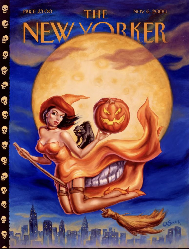 Halloween-themed cover of The New Yorker