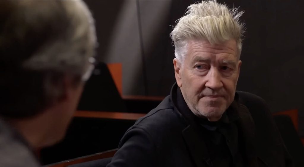 David Lynch speaking with Mo Rocca