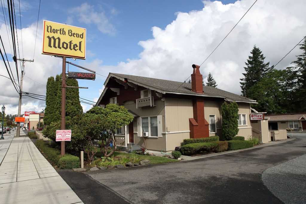 Exterior of North Bend Motel