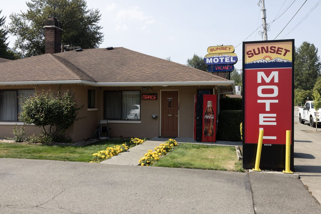 Exterior of Sunset Motel