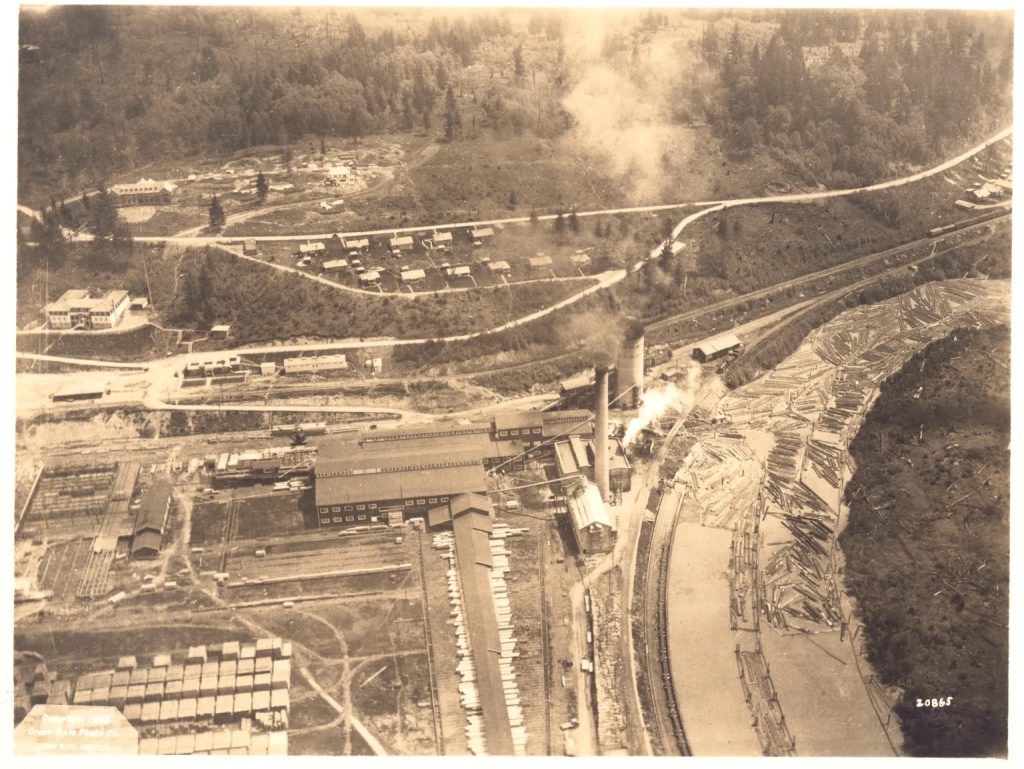 Aerial View of Snoqualmie Lumber Mill