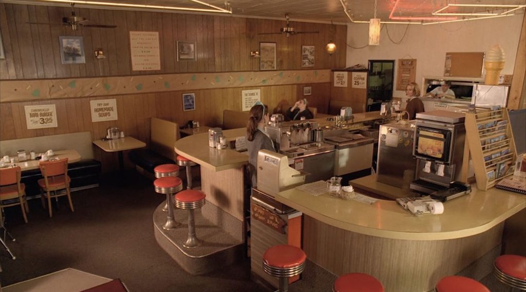 inside of the Double R Diner