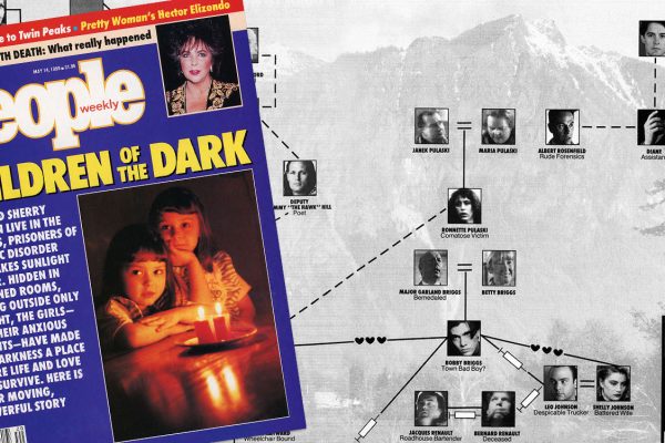 Cover of People Weekly magazine about Children of the Dark with map of Twin Peaks Who's Who