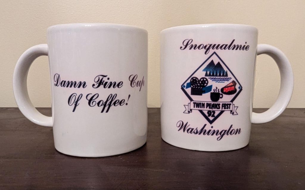 1992 Twin Peaks Fan Fest Coffee Mugs