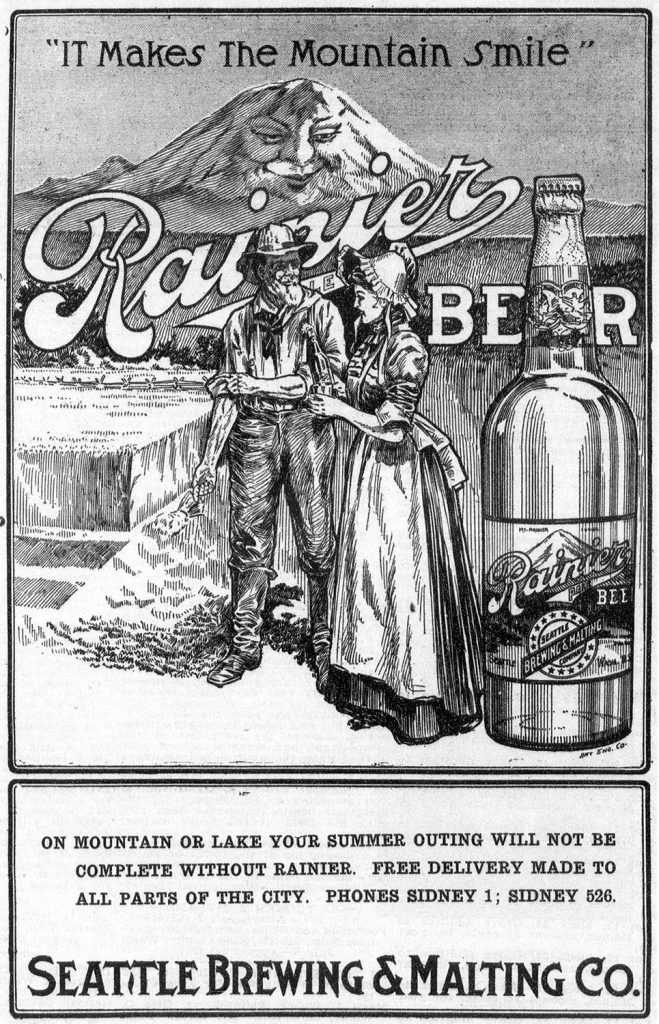 Rainier Beer ad from 1912