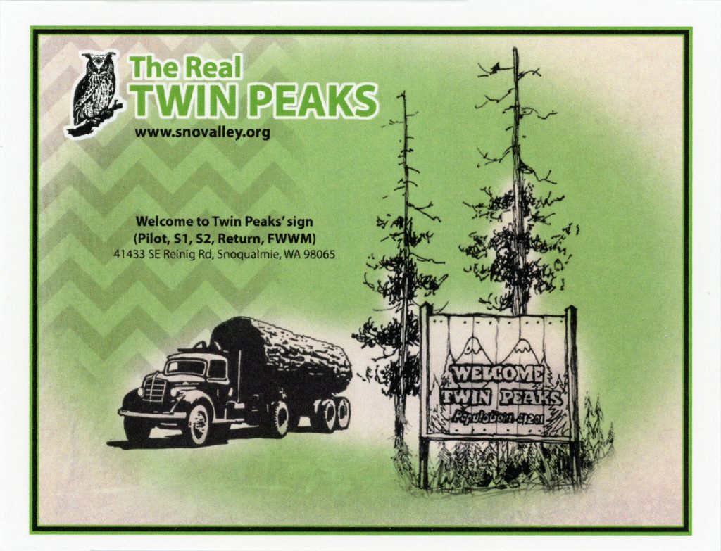 Trading Card - Welcome to Twin Peaks sign