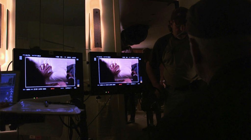 Two camera set up with David Lynch directing