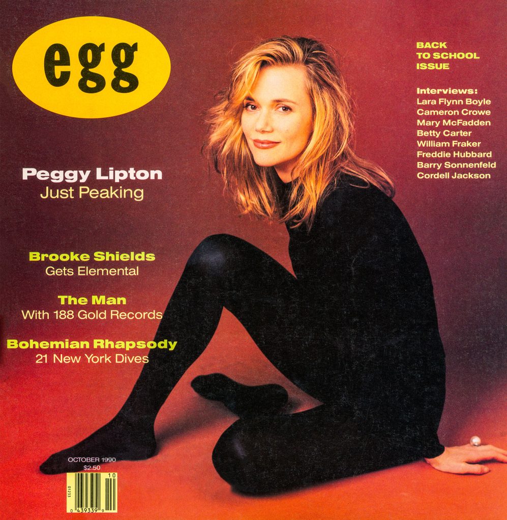 Peggy Lipton on the cover of Egg Magazine